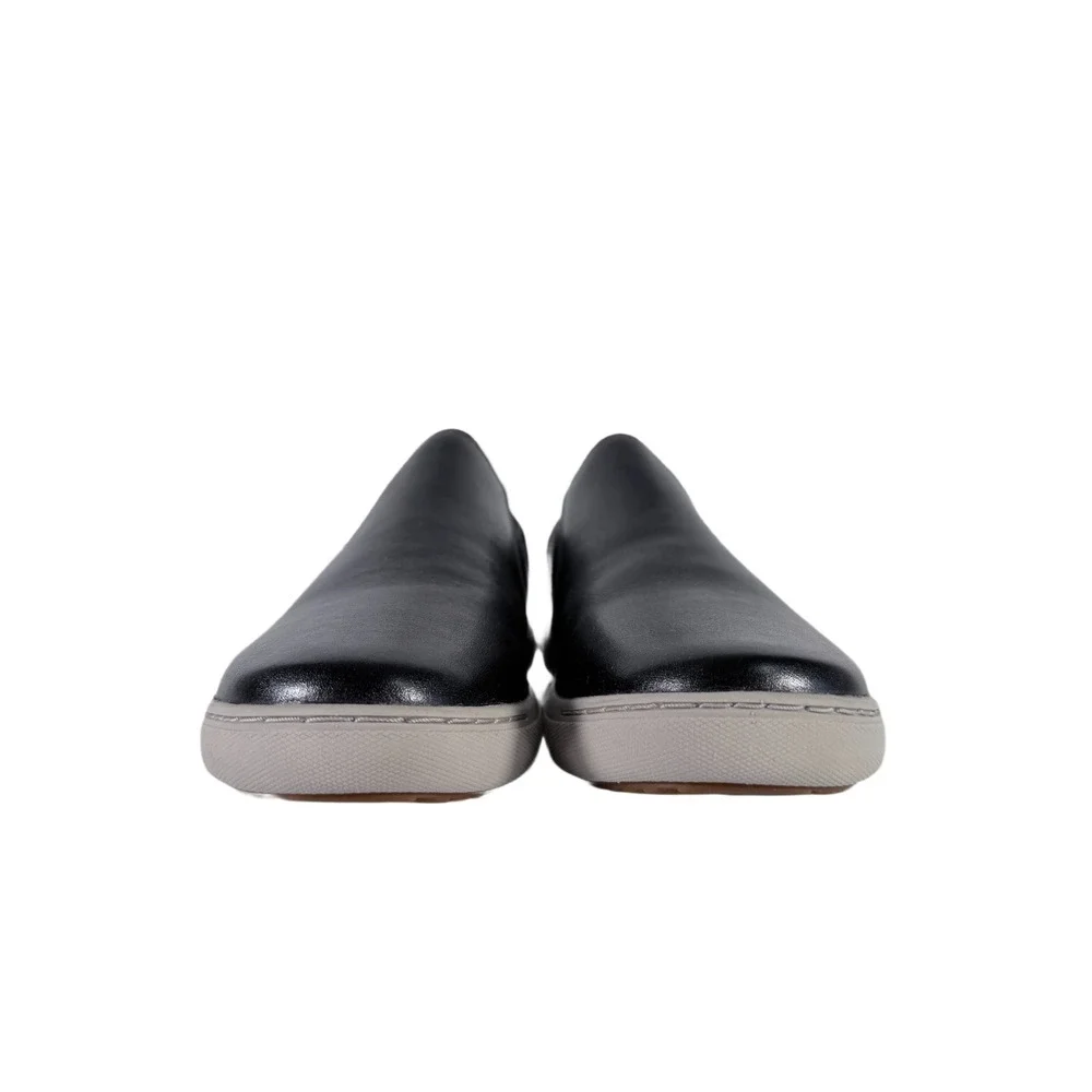 Clarks‎ Nalle Stride Black leather slip on sneakers flat work casual shoes 7.5W